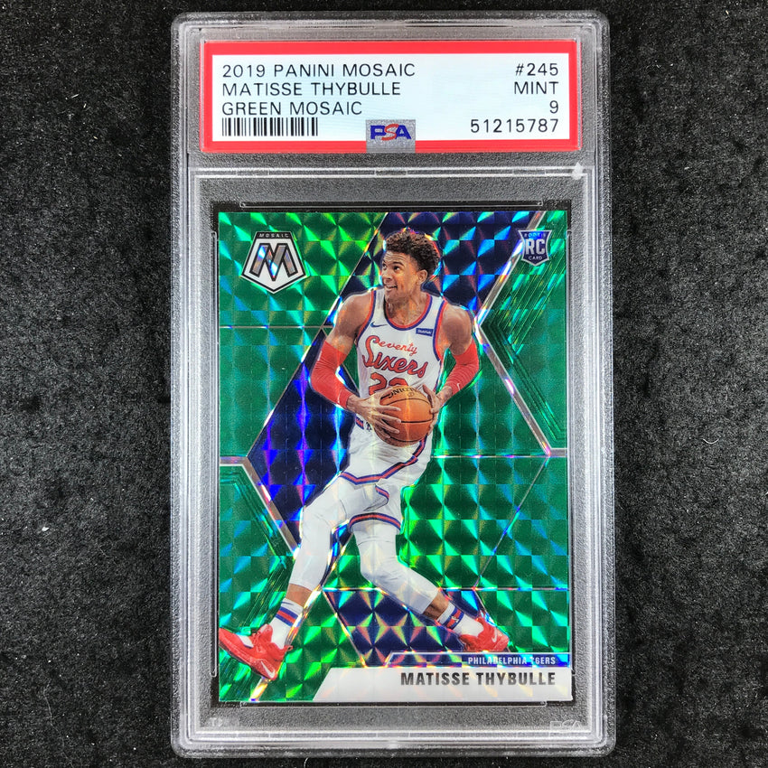 2019 Panini Mosaic MATISSE THYBULLE Rookie Green Mosaic #245 PSA 9 (787)