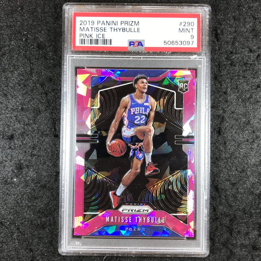 2019 Panini Prizm MATISSE THYBULLE Rookie Pink Ice #290 PSA 9 (097)