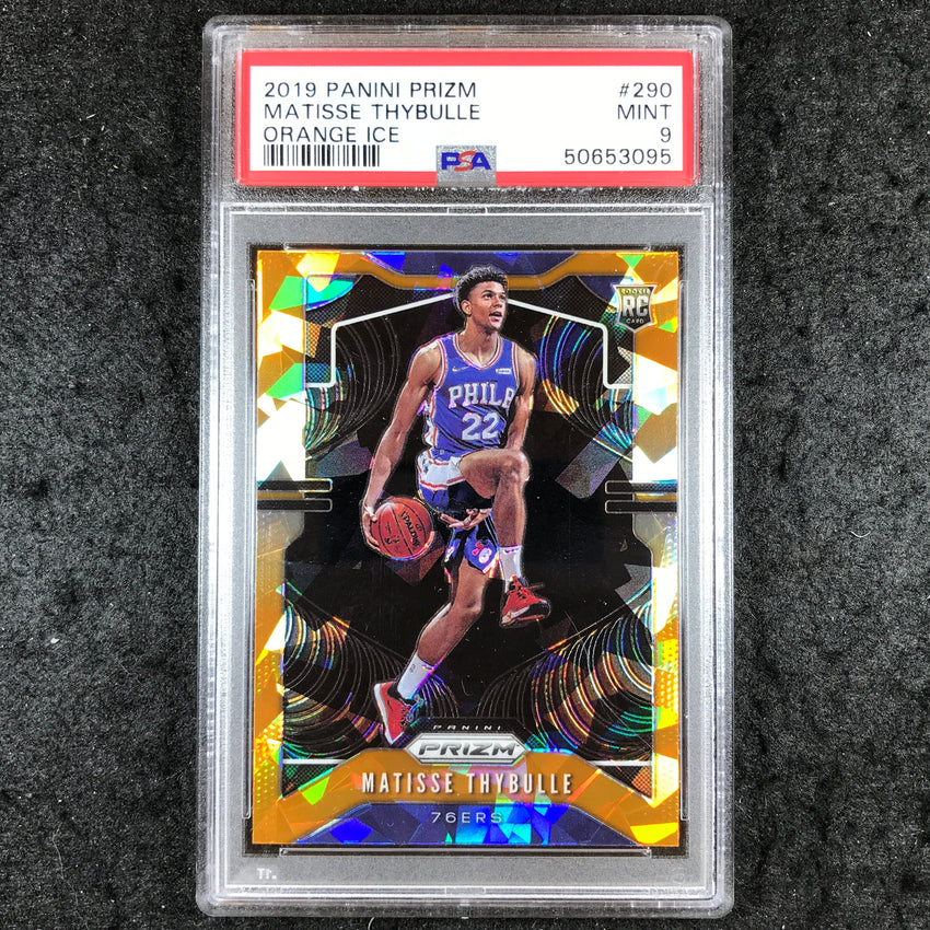 2019 Panini Prizm MATISSE THYBULLE Rookie Orange Ice #290 PSA 9 (095)