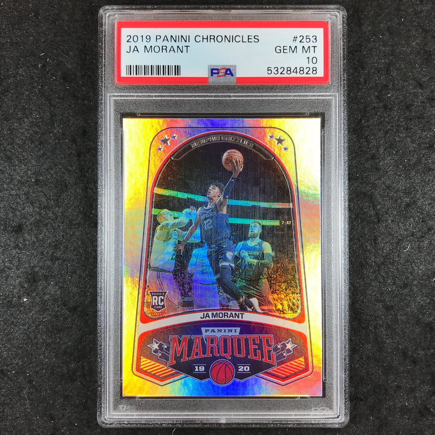 2019 Panini Chronicles JA MORANT Rookie Marquee #253 PSA 10 (828)