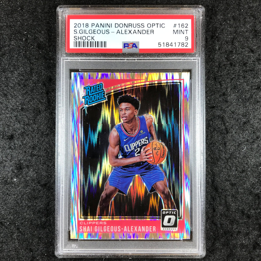2018 Donruss Optic SHAI GILGEOUS-ALEXANDER Rated Rookie Shock #162 PSA 9 (782)
