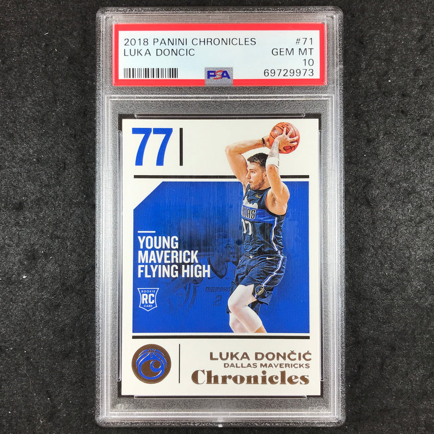 2018 Chronicles LUKA DONCIC Rookie Base #71 PSA 10 (973)