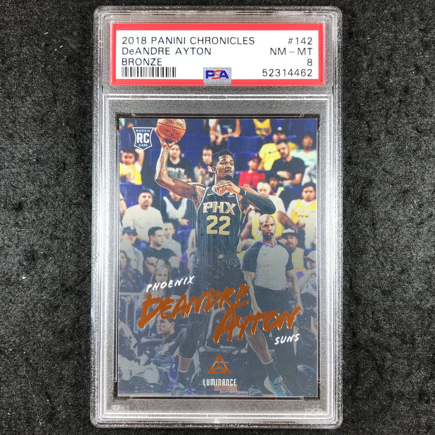 2018 Panini Chronicles DEANDRE AYTON Rookie Bronze #142 PSA 8 (462)