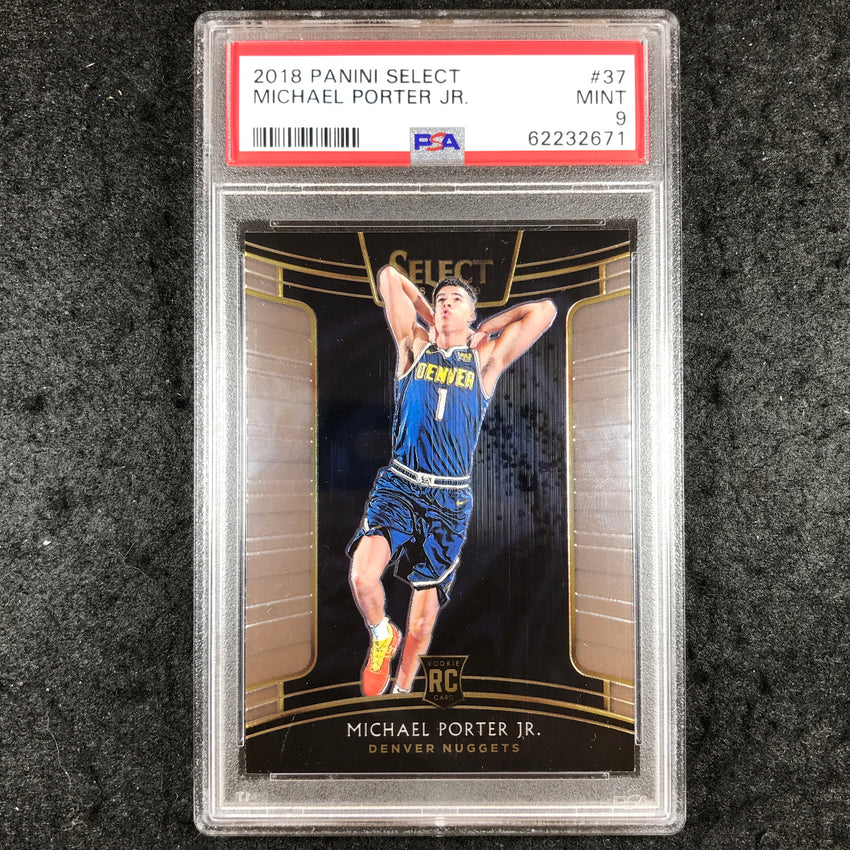 2018 Panini Select MICHAEL PORTER JR. Rookie Base #37 PSA 9 (671)