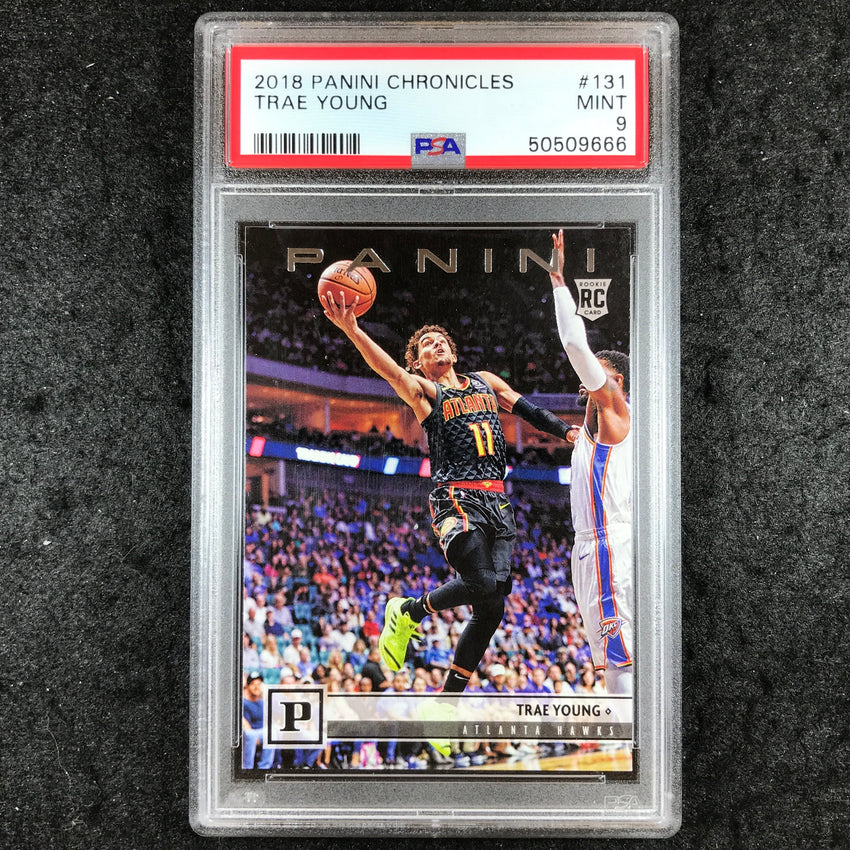 2018 Panini Chronicles TRAE YOUNG Rookie Base #131 PSA 9 (666)