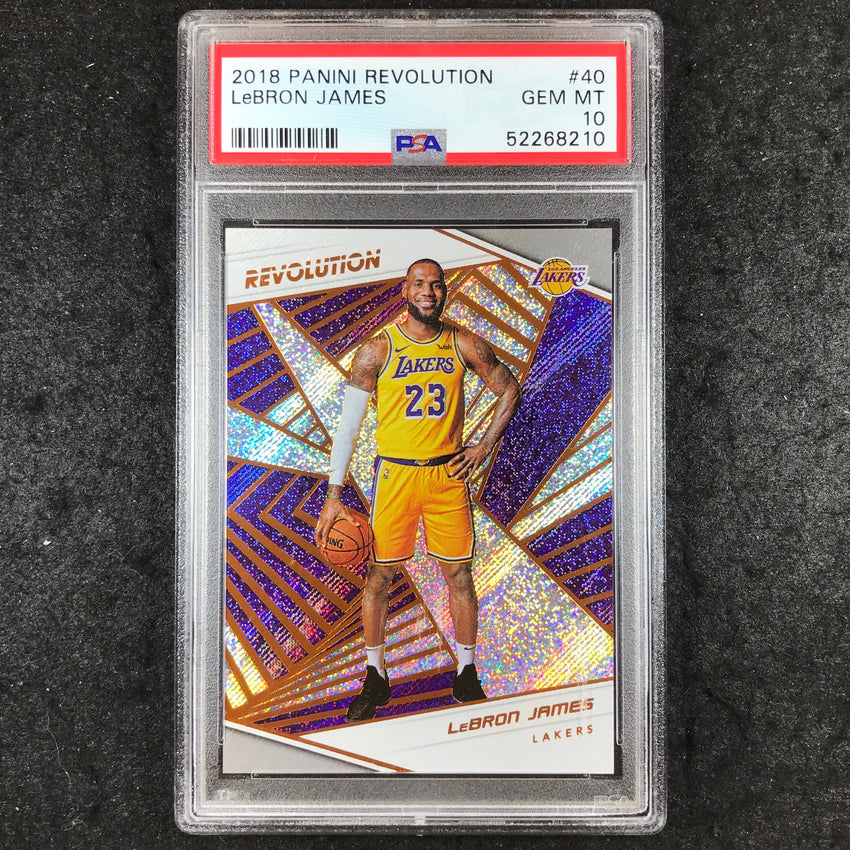 2018 Revolution LEBRON JAMES Base #40 PSA 10 (210)