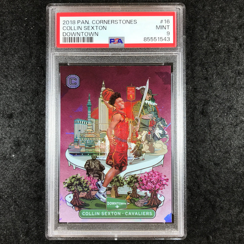 2018 Panini Cornerstones COLLIN SEXTON Rookie Downtown #16 PSA 9 (543)