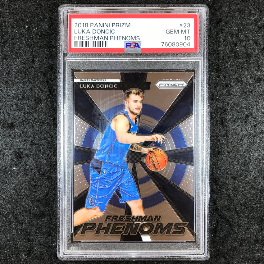 2018 Prizm LUKA DONCIC Rookie Freshman Phenoms #23 PSA 10 (904)