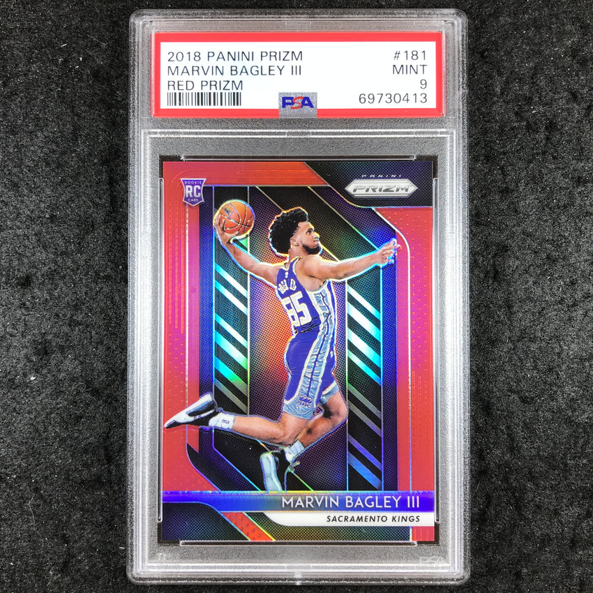 2018 Panini Prizm MARVIN BAGLEY III Rookie Red Prizm 109/299 #181 PSA 9 (413)