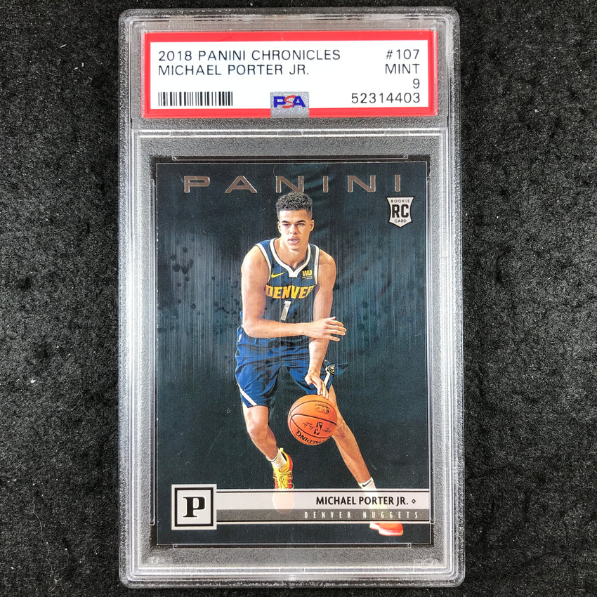 2018 Panini Chronicles MICHAEL PORTER JR. Rookie #107 PSA 9 (403)
