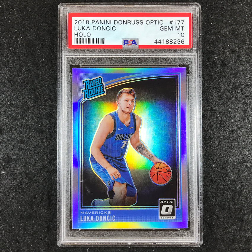 2018 Optic LUKA DONCIC Rookie Holo #177 PSA 10 (236)
