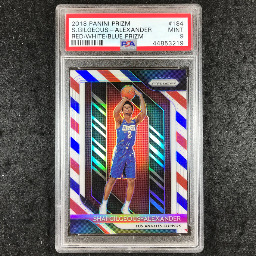 2018 Prizm SHAI GILGEOUS-ALEXANDER Red White Blue #184 PSA 9 (219)