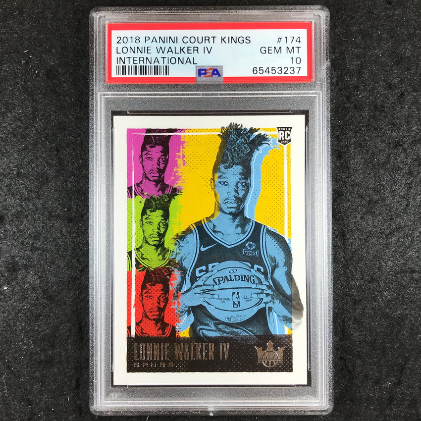 2018 Panini Court Kings LONNIE WALKER IV Rookie International #174 PSA 10 (237)