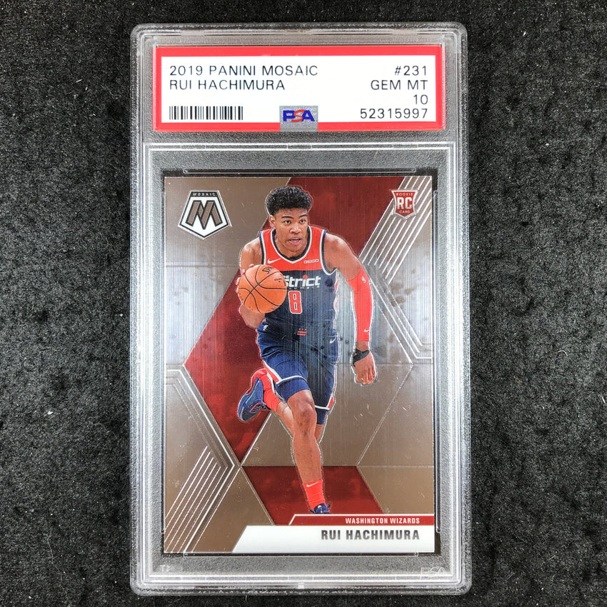 2019 Panini Mosaic RUI HACHIMURA Rookie Base #231 PSA 10 (997)