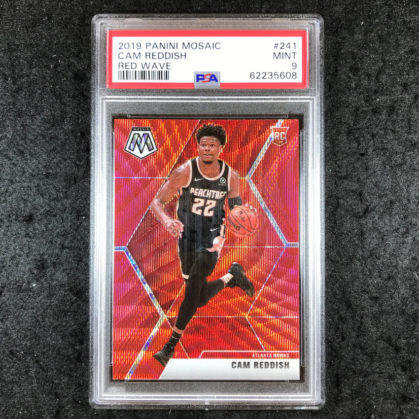 2019 Panini Mosaic CAM REDDISH Rookie Red Wave #241 PSA 9 (608)