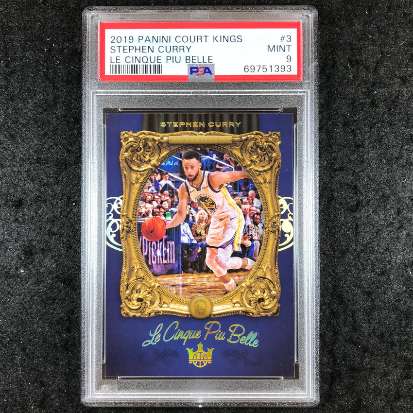 2019 Panini Court Kings STEPHEN CURRY Le Cinque Piu Belle #3 PSA 9 (393)