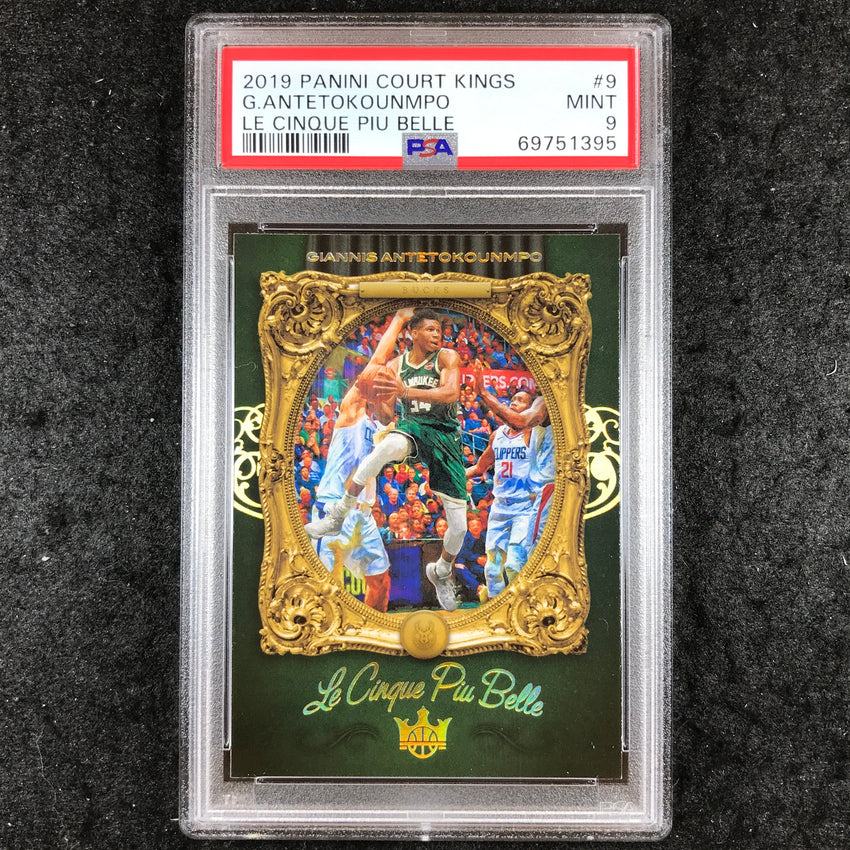 2019 Panini Court Kings GIANNIS ANTETOKOUNMPO Le Cinque Piu Belle #9 PSA 9 (395)