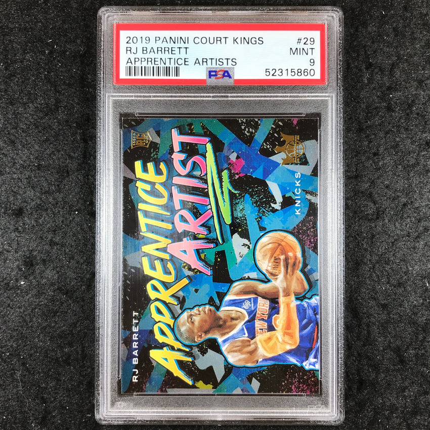 2019 Panini Court Kings RJ BARRETT Rookie Apprentice Artists #29 PSA 9 (860)