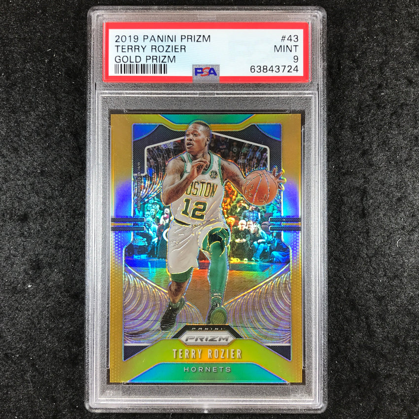 2019 Panini Prizm TERRY ROZIER Gold Prizm 5/10 #43 PSA 9 (724)