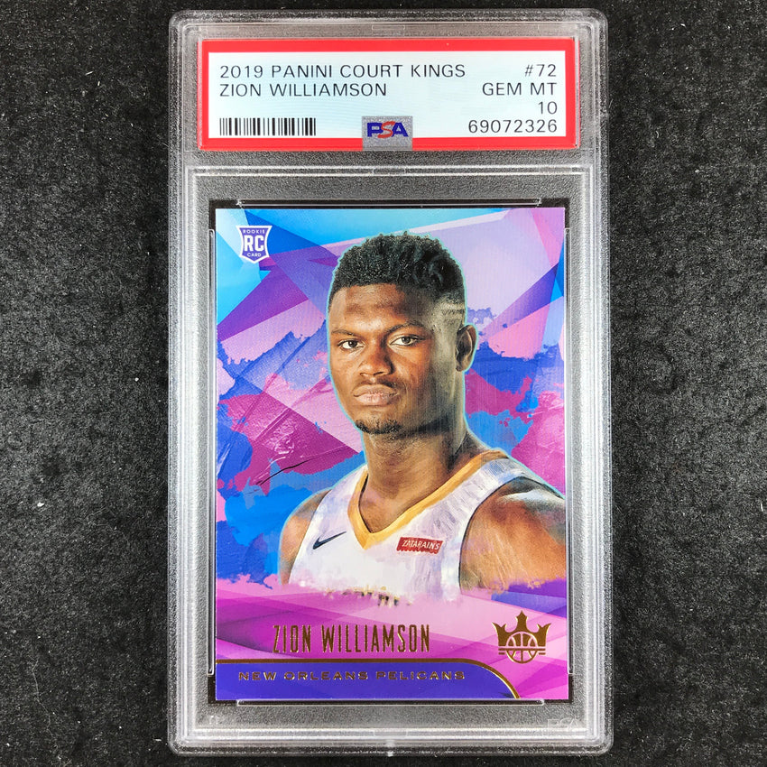 2019 Panini Court Kings ZION WILLIAMSON Rookies I #72 PSA 10 (326)