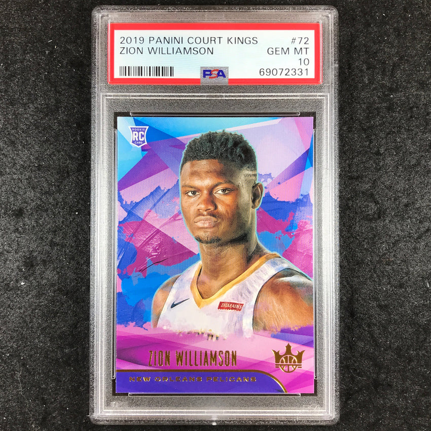 2019 Panini Court Kings ZION WILLIAMSON Rookies I #72 PSA 10 (331)