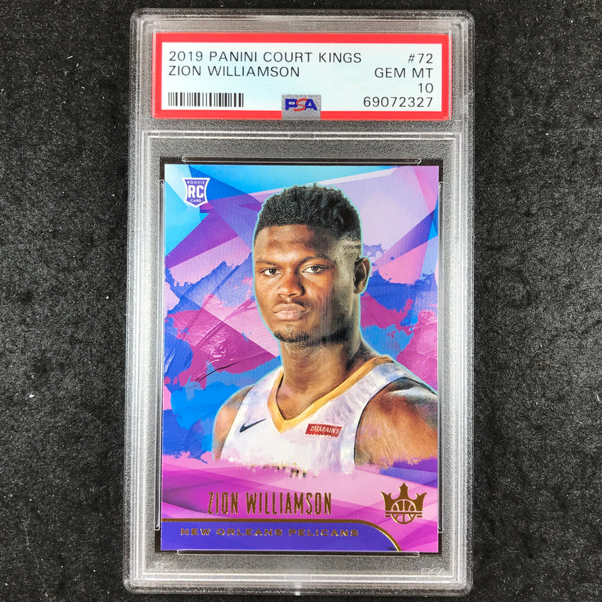 2019 Panini Court Kings ZION WILLIAMSON Rookies I #72 PSA 10 (327)