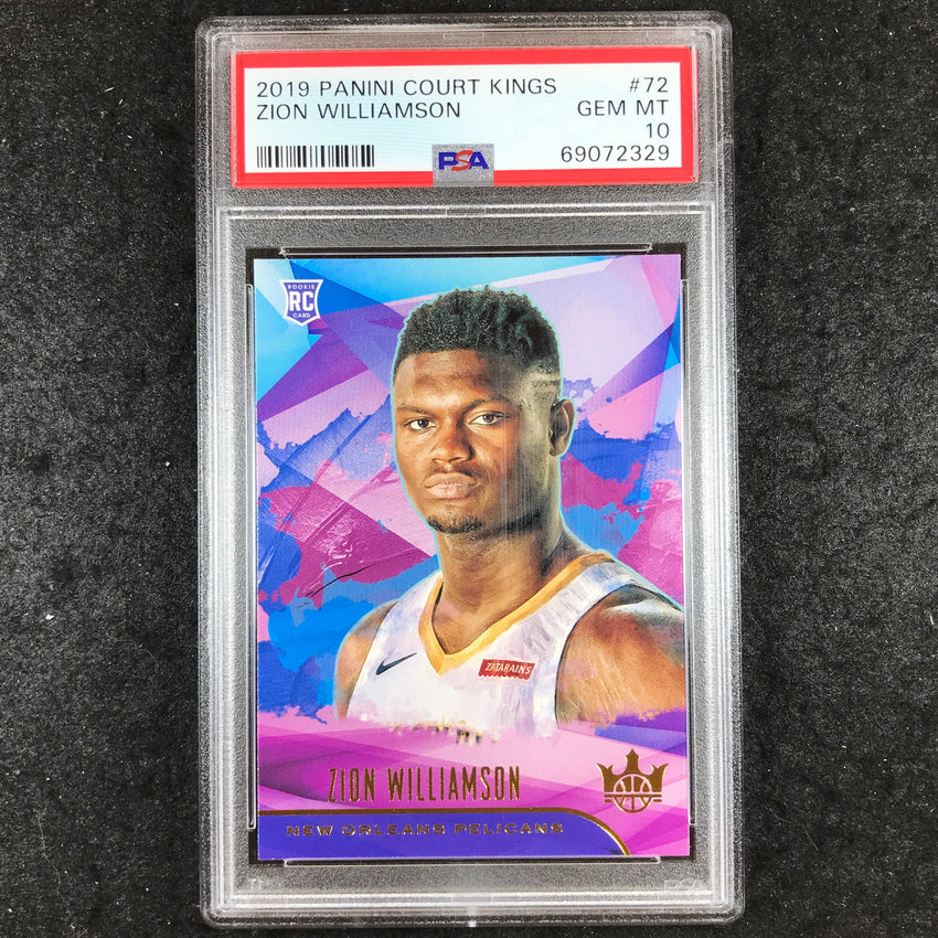 2019 Panini Court Kings ZION WILLIAMSON Rookies I #72 PSA 10 (329)