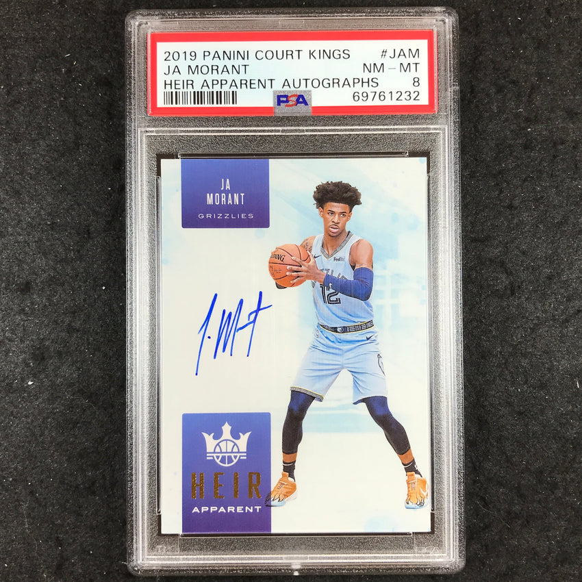 2019 Court Kings JA MORANT Heir Apparent Rookie Auto 133/149 #JAM PSA 8 (232)