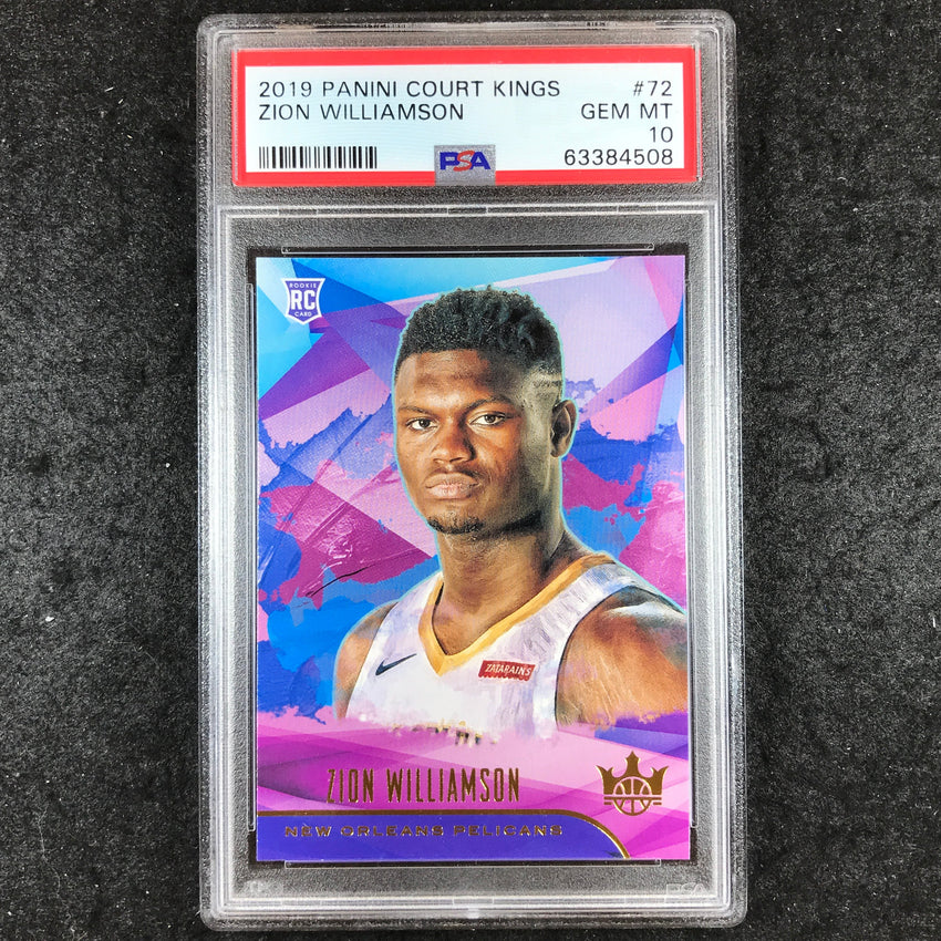 2019 Panini Court Kings ZION WILLIAMSON Rookies I #72 PSA 10 (508)