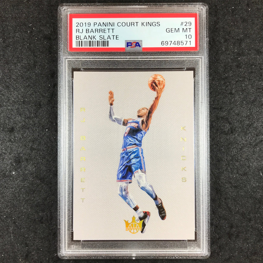 2019 Panini Court Kings RJ BARRETT Rookie Blank Slate #29 PSA 10 (571)