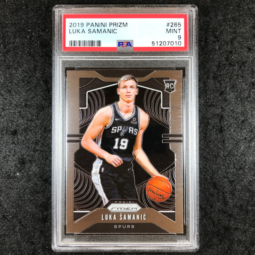 2019 Prizm LUKA SAMANIC Rookie Base #265 PSA 9 (010)