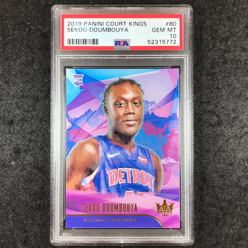 2019 Panini Court Kings SEKOU DOUMBOUYA Rookies I #80 PSA 10 (772)