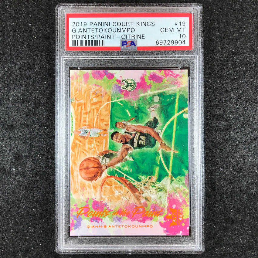 2019 Court Kings GIANNIS ANTETOKOUNMPO Points in the Paint 29/49 PSA 10 (904)