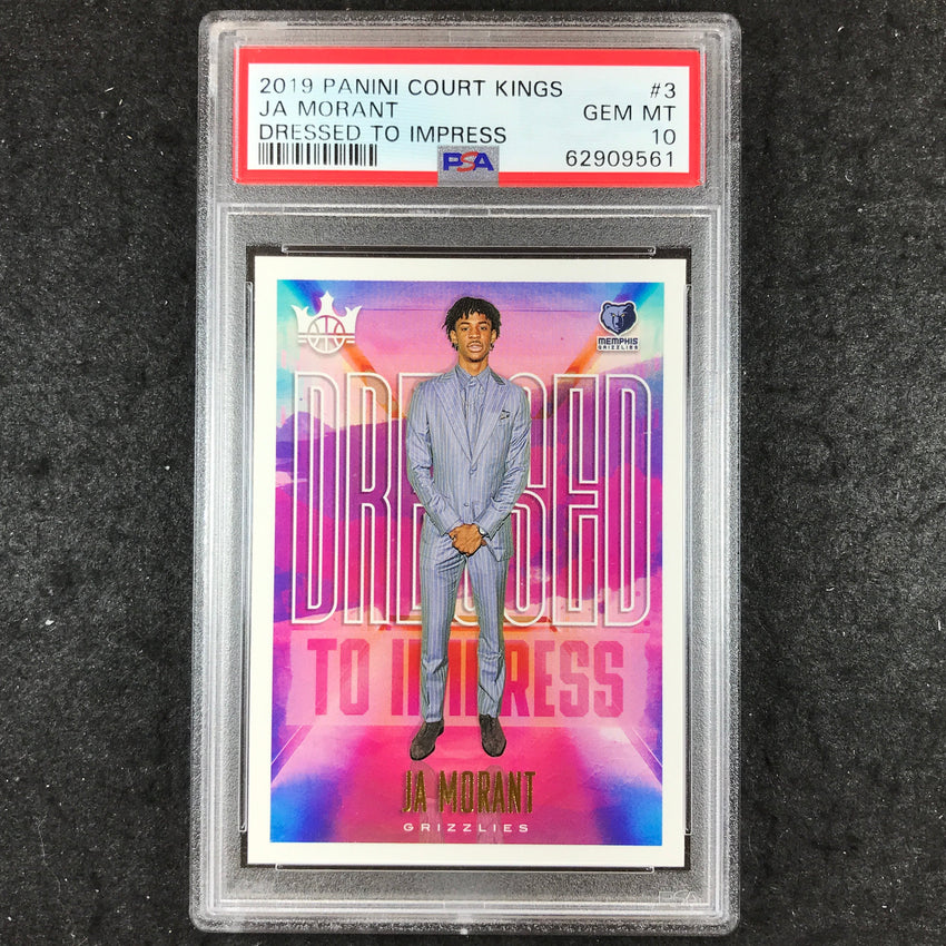 2019 Panini Court Kings JA MORANT Rookie Dressed To Impress #3 PSA 10 (561)