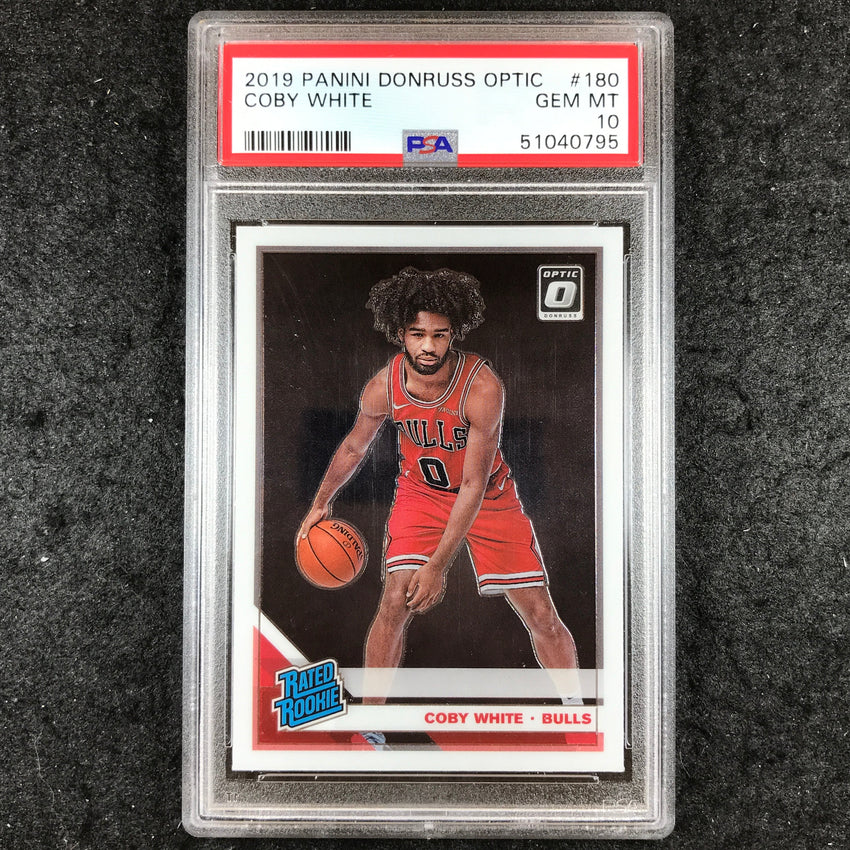 2019 Optic COBY WHITE Rated Rookie Base #180 PSA 10 (795)