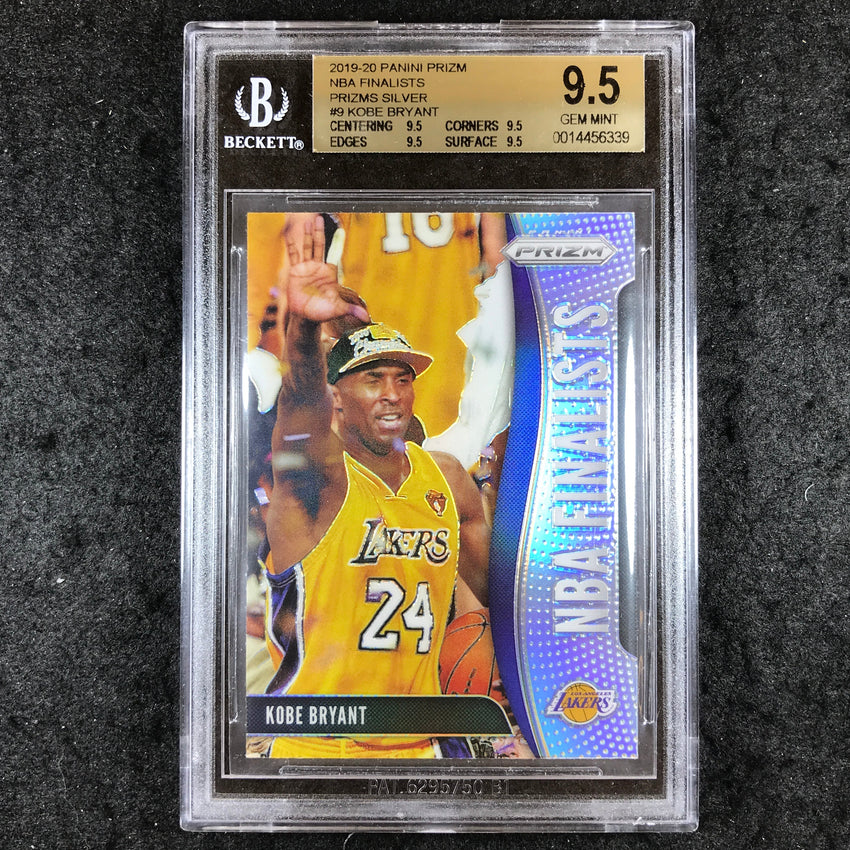 2019 Panini Prizm KOBE BRYANT NBA Finalists Silver #9 BGS 9.5 (339)
