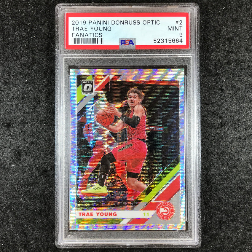 2019 Panini Donruss Optic TRAE YOUNG Fanatics #2 PSA 9 (664)