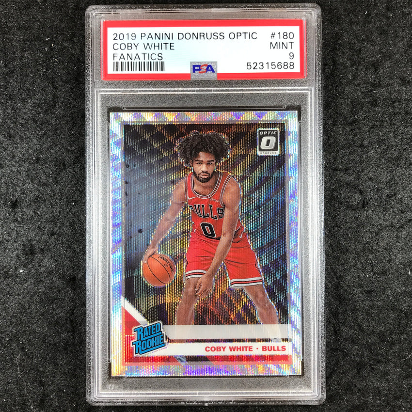 2019 Panini Donruss Optic COBY WHITE Rated Rookie Fanatics #180 PSA 9 (688)