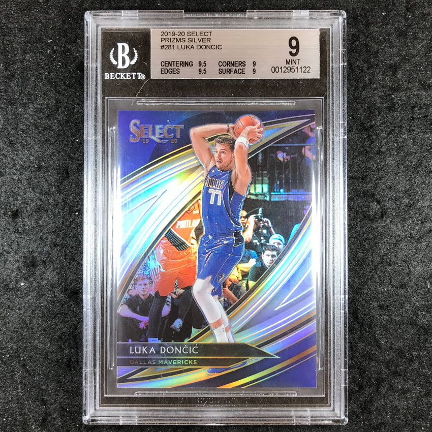 2019 Select Prizms Silver LUKA DONCIC Silver #281 BGS 9 (122)