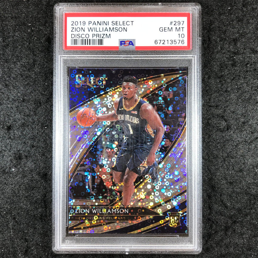 2019 Panini Select ZION WILLIAMSON Rookie Disco Prizm #297 PSA 10 (576)