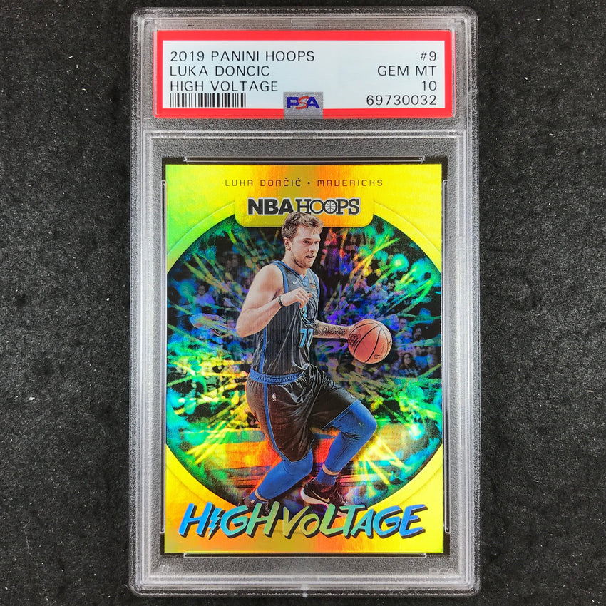 2019 Hoops LUKA DONCIC High Voltage #9 PSA 10 (032)
