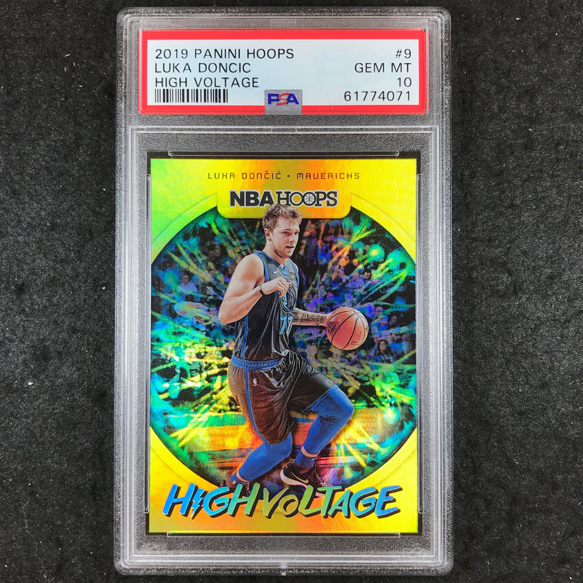 2019 Hoops LUKA DONCIC High Voltage #9 PSA 10 (071)