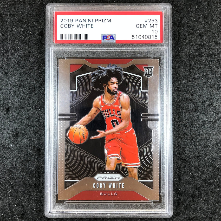 2019 Prizm COBY WHITE Rookie Base #253 PSA 10 (815)