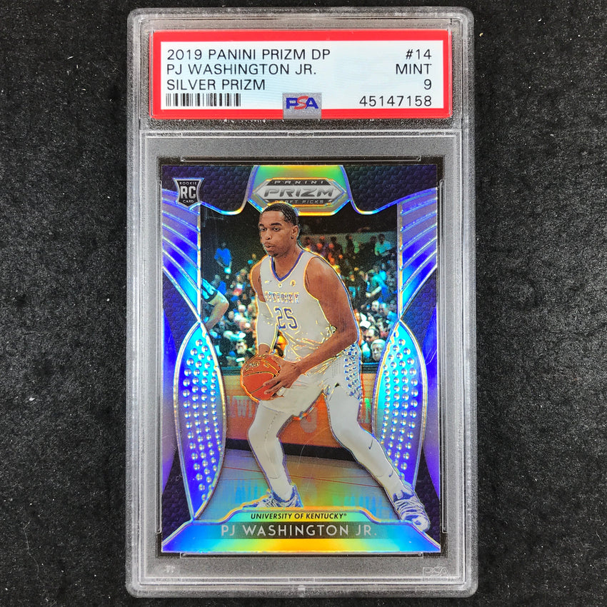2019 Prizm Draft Picks PJ WASHINGTON JR. Rookie Silver Prizm #14 PSA 9 (158)
