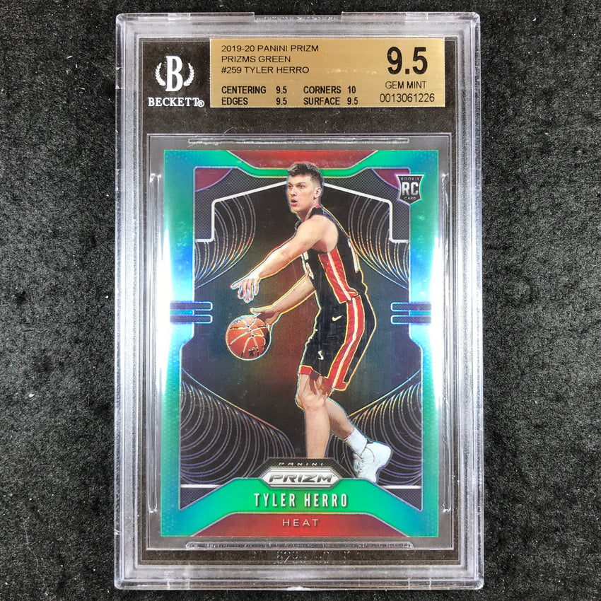 2019 Panini Prizm TYLER HERRO Rookie Green #259 BGS 9.5 (226)