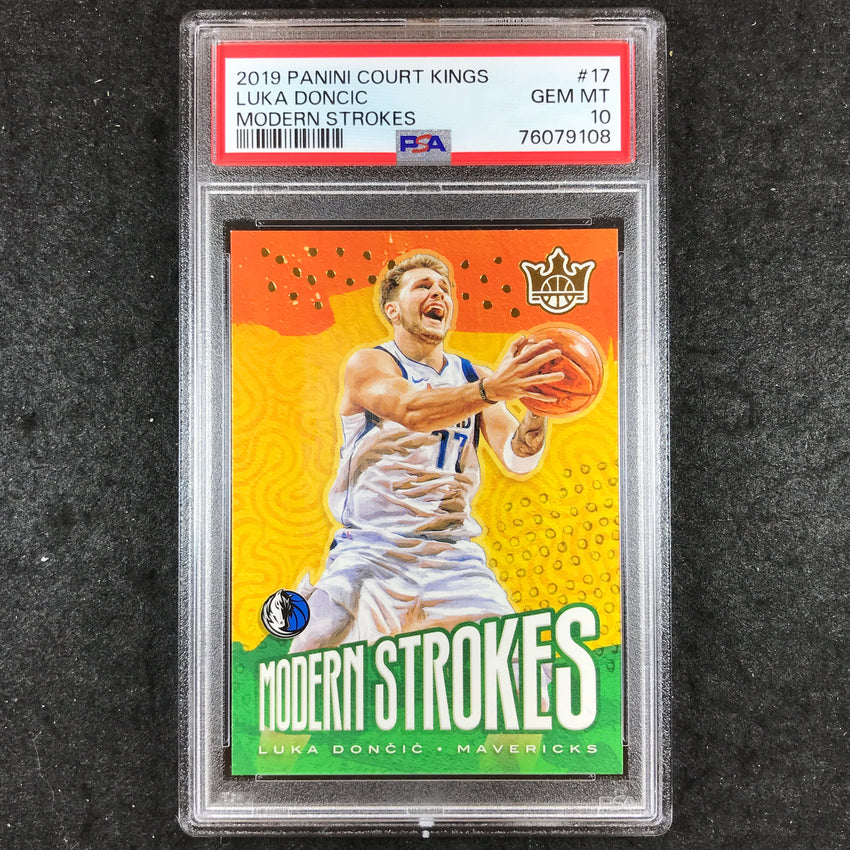 2019 Panini Court Kings LUKA DONCIC Modern Strokes #17 PSA 10 (108)