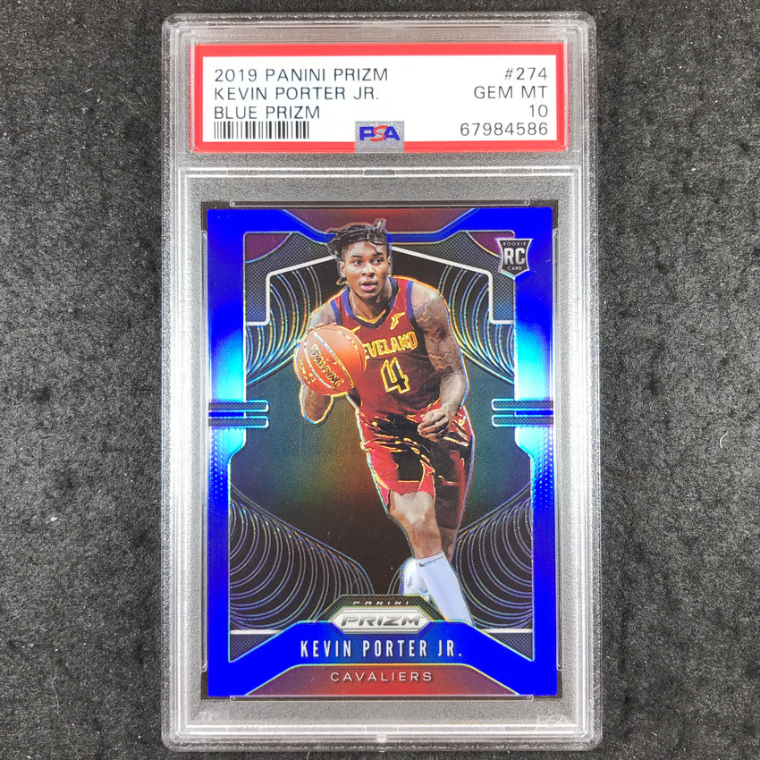 2019 Panini Prizm KEVIN PORTER JR. Rookie Blue Prizm 126/199 #274 PSA 10 (586)