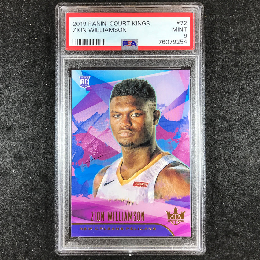 2019 Panini Court Kings ZION WILLIAMSON Rookies I #72 PSA 9 (254)