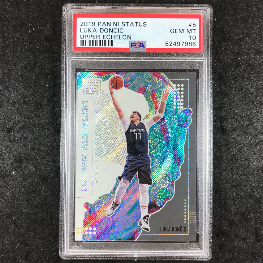 2019 Panini Status Upper LUKA DONCIC Upper Echelon #5 PSA 10 (986)