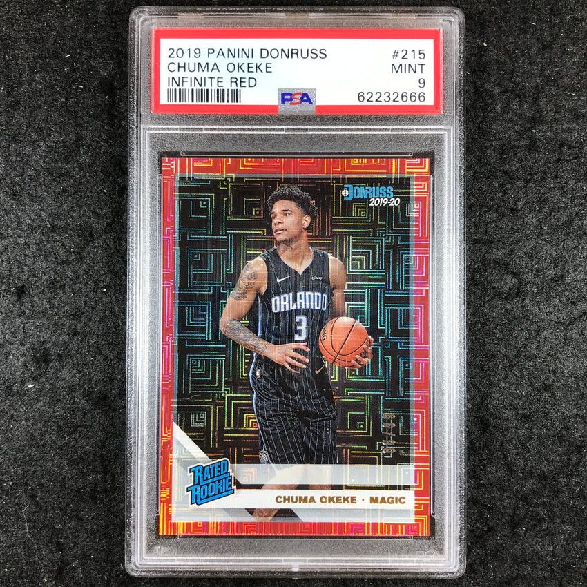 2019 Panini Donruss CHUMA OKEKE Rated Rookie Infinite Red 86/99 #215 PSA 9 (666)